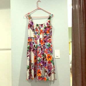 Floral Nine West dress with detachable shrug